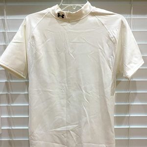 Under Armour Men’s Cold Gear White Short Sleeve EUC Size XL